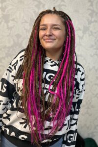 DE set celá hlava - Fake dredy2